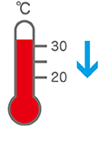 図：気温を下げる