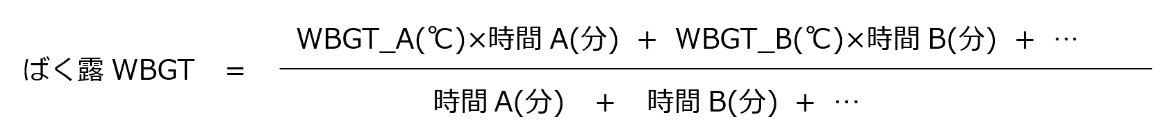ばく露WBGT